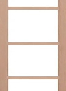 External Hemlock Pattern 50 - Unglazed (No Glass) Unfinished Door
